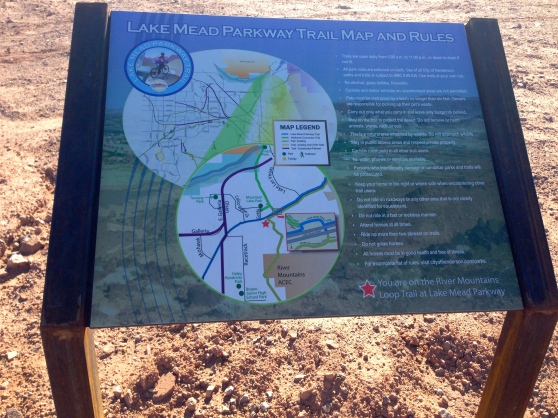 Trail info board.  There are more like this but often with  more interesting information like the landscape, history, old cultures that lived there and animal life.